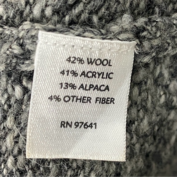 J. Jill Cardigan Short Length Sz Medium Wool Alpaca Single Button Sweater - Picture 5 of 7